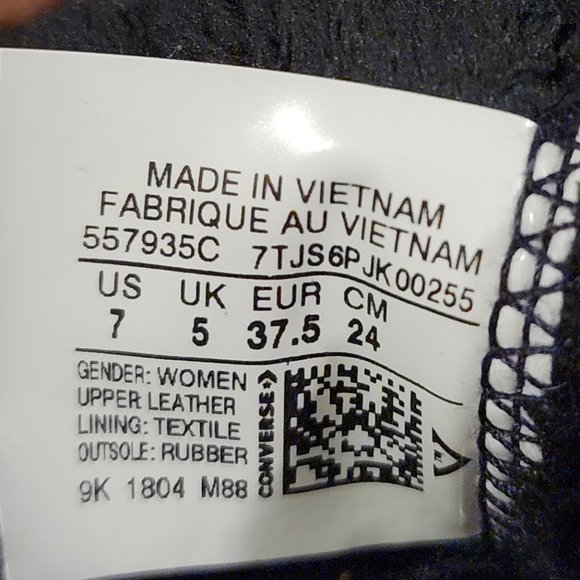 Converse Chuck Taylor All Stars Ember Boot Hi Top Shoe Faux Fur Lining Womens 7 - Picture 9 of 10